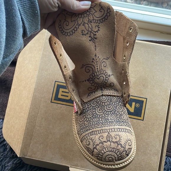 Burgan custom henna one-of-a-kind suede leather Desert Work Boots size 39/8.5 - Picture 10 of 13